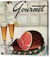 A Gourmet Cover Of Ham Canvas Print