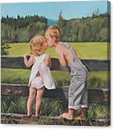 A Kiss For Little Sister Canvas Print
