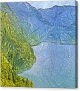 A Mountain Fjord Canvas Print
