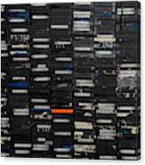 A Pile Of Tapes Canvas Print