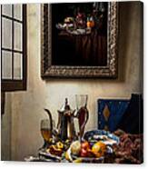 A Pronkstilleven From Vermeer To Kalf Canvas Print