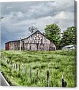 A Quilted Barn Canvas Print