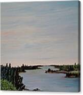 A River Shoreline Canvas Print