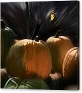 A Rush Of Painted Pumpkins Canvas Print