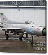 A Russian Mig-21smt Fighter Plane Canvas Print