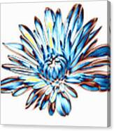 A Splash Of Petaled Blue Canvas Print