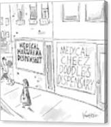 A Storefront Medical Marijuana Dispensary Canvas Print