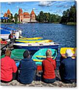 A Summer Day At Trakai Castle Lithuania Canvas Print