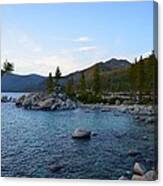 Just Before Sunset At Lake Tahoe Canvas Print