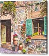A Townhouse In Majorca Spain Canvas Print