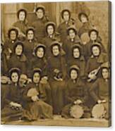 A Women's Band, Mostly Armed Canvas Print