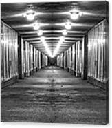 Abandoned Strip Mall Panoramic Canvas Print