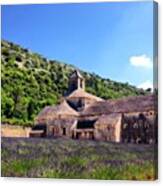 Abbay De Senanque And Lavender Field Canvas Print