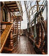 Aboard The Tall Ship Peacemaker Canvas Print