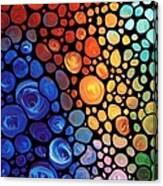 Abstract 1 - Colorful Mosaic Art - Sharon Cummings Canvas Print
