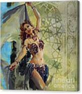 Abstract Belly Dancer 1 Canvas Print