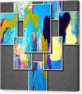 Abstract Blue Tile Painting by Saundra Myles - Pixels