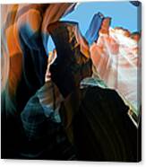 Abstract Figure In Antelope Canyon Usa Canvas Print