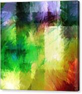 Abstract In Primary Canvas Print