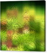Abstract Leaves Canvas Print