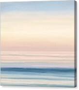 Abstract Pink Sunset Panel One Canvas Print