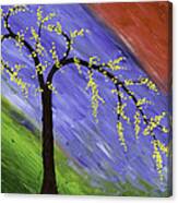 Abstract Tree Painting Canvas Print