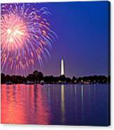 Across The Potomac On The Fourth Canvas Print