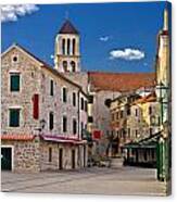 Adriatic Town Of Vodice Croatia Canvas Print