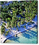 Aerial Of La Caravelle Beach, French Canvas Print