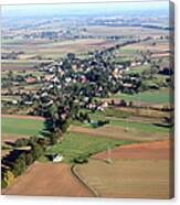 Aerial Photo Of A Village Canvas Print