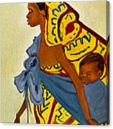 Mama Toto African Mother And Child Canvas Print