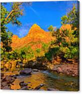 Afternoon Along The Virgin River Canvas Print