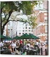 Afternoon At Faneuil Hall Canvas Print