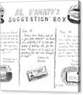 Al D'amato's Suggestion Box Canvas Print