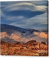 Alabama Hills Lenticular Clouds Canvas Print