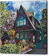 Alameda 1907 Traditional Pitched Gable - Colonial Revival Canvas Print