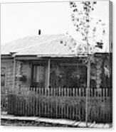 Alaska Log Cabin Canvas Print