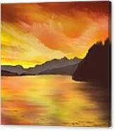 Alaska Sunset Canvas Print