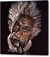 Albert Einstein Portrait Canvas Print