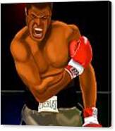 Ali Knockout Canvas Print