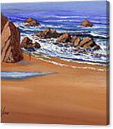 Alone On The Beach Canvas Print