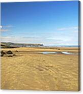 Along Whitby Sands Canvas Print