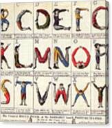 Alphabet, 1782 Canvas Print