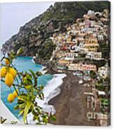 Amalfi Coast Town Canvas Print