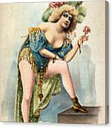 American Burlesque Costume 1899 Canvas Print
