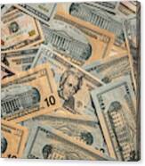 American Dollar Bills Canvas Print