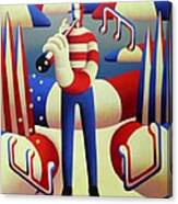 American Tall Musician Canvas Print