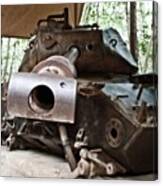 American Tank Destroyed In Vietnam #nam Canvas Print