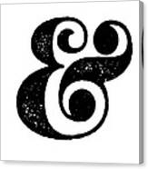 Ampersand Poster White Canvas Print