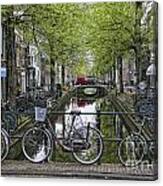 Amsterdam Bicycles Canvas Print